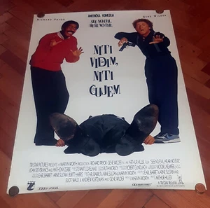 See No Evil, Hear No Evil (1989) Pryor Wilder Rolled Poster Original YU ed. - Picture 1 of 4
