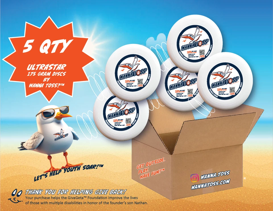 Disco deportivo Discraft 175 gramos blanco Ultrastar 5 unidades solo pregunta, ¿quieres tirar?™  Foto 1 de 4