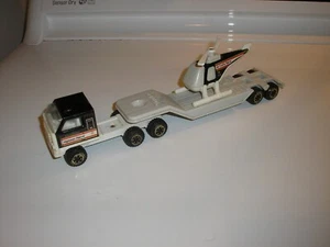 Vintage Tonka Highway Patrol Chopper 11.5" Semi Tractor Flat Bed Trailer Free SH - Picture 1 of 6