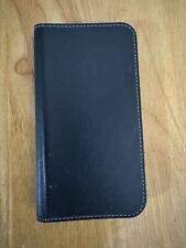 Platinum - Horween Leather Wallet Folio for iPhone 12 Pro Max - Black