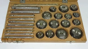Valve Seat & Face Cutter Set Kit 15 Pcs Set for Vintage Cars & Bikes USA - Picture 1 of 2