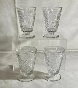 4 sándwiches de cristal Duncan & Miller 3 3/4" 5 oz. Vasos de jugo - Imagen 1 de 1