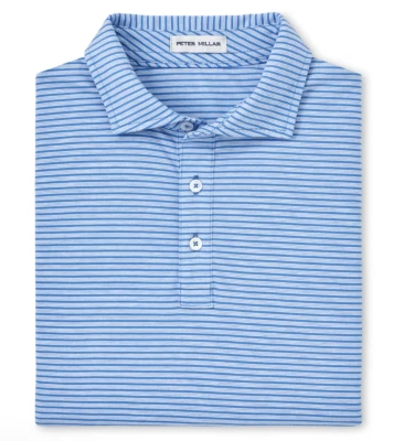 Peter Millar Men's XL Maritime Crown Comfort Cotton Trip Stripe Polo MSRP $115 - Image 1 of 4