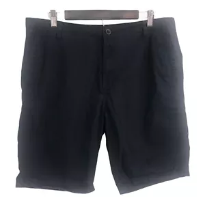 Calvin Klein Men's Shorts 100% Cotton Blue Flat Front Pockets Logo Size 36 - Picture 1 of 3