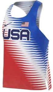 Team USA 2020 Olympics Nike Aeroswift Pro Elite Singlet Size L NWT CV0403-657 - Picture 1 of 5