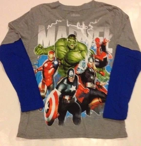 Camisa Marvel Avengers Niños S M L XL IRONMAN Thor Spiderman Capitán América HULK - Imagen 1 de 1