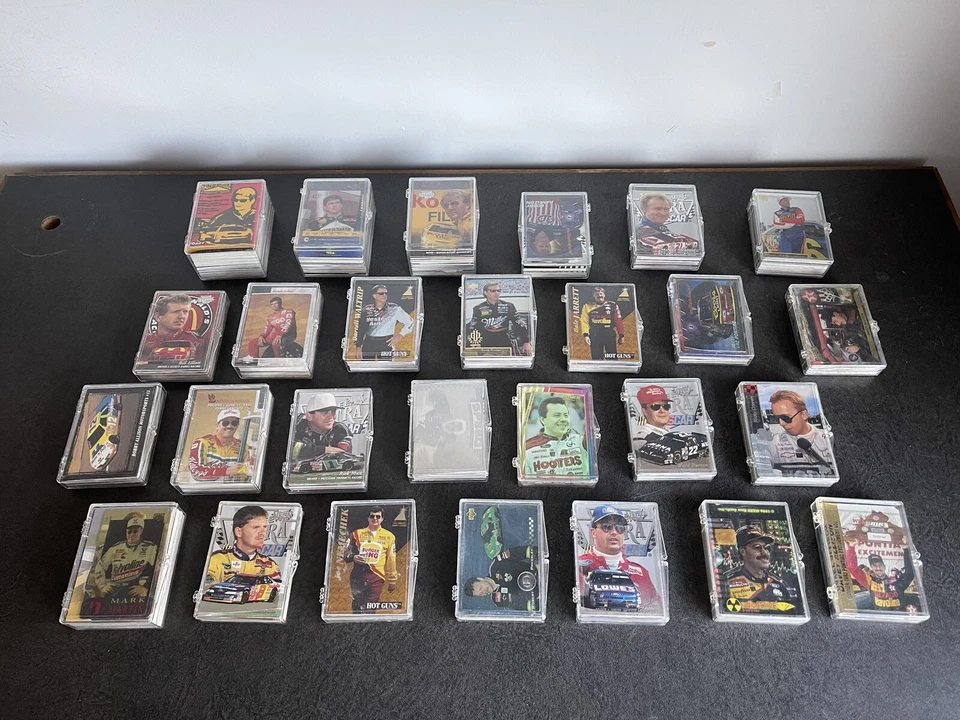 Гоночные карты NASCAR - большой лот (790 карт) 1990-е - Upper Deck, Fleer и другие - Изображение 1 из 4
