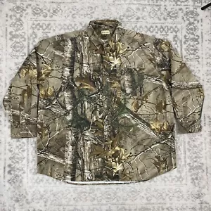 Hobbs Creek Realtree Shirt Camo Button Down Long Sleeve Hunting Shirt Size 2XL - Picture 1 of 7