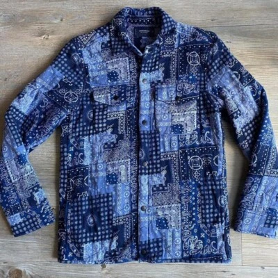 Chaqueta acolchada de cachemira Lucky Brand Western para hombre talla pequeña Foto 1 de 3