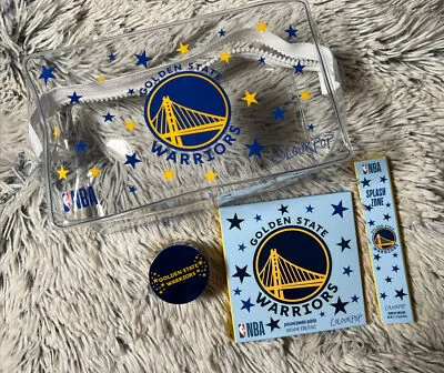 Colourpop x NBA Golden State Warriors Make Up Lot Eyeshadow Bag Glitter Liner - Image 1 of 4