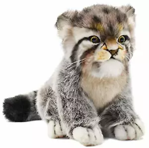 Stuffed animal real HANSA Hansa No.7299 pallas cat pups 17 F/S w/Tracking# Japan - Picture 1 of 8
