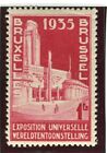 BELGIUM; 1935 Bruxelles Expo issue fine Mint hinged 1Fr. value