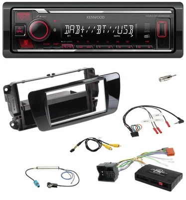 Kenwood Lenkrad Bluetooth USB DAB Autoradio für Seat Ibiza 2008-2015 klavierlack - Bild 1 von 4