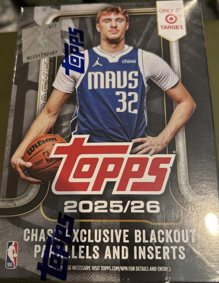 4x 2025-26 TOPPS BASKETBALL BLACK FRIDAY TARGET VALUE BLASTER BOX