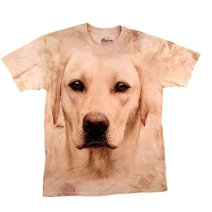 The Mountain Shirt Herren Large hellbraun Labrador Retriever Hund Big Face Batik T-Shirt - Bild 1 von 8