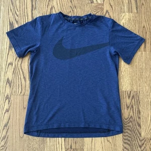 Nike Dri Fit Boys T-Shirt Boy’s Size Large Blue, Logo Black - Picture 1 of 11