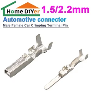 100pcs 1.5/2.2mm Male Female Car Crimping Terminal Pin Automotive connector - Picture 1 of 15