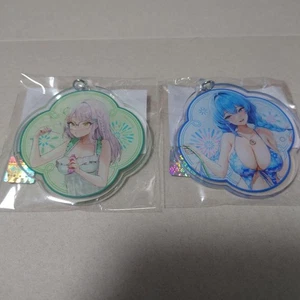 Kujikore Goddess of Victory NIKKE C Prize Acrylic Keychain Set 2 Types Helm Neon - Picture 1 of 2