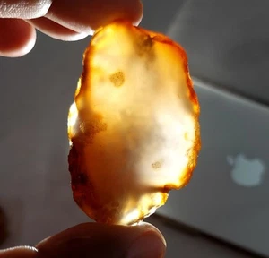 Ágata de agua Indonesia 41 gr Enhidro Calcedonia - Ágata Enhidro Medio Pulida - Imagen 1 de 3