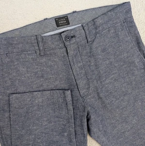 J.CREW Stretch 770 Straight Pants Men's 30 x 30 Heathered Blue Mint Condition  - Picture 1 of 9
