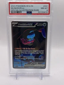 2024 Pokemon Scarlet & Violet Shrouded Fable Munkidori ex #091/064 PSA 8 - Picture 1 of 2
