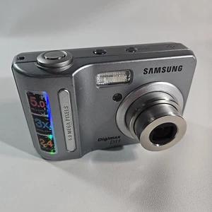 Samsung Digimax D53 5MP Digital Camera 3x Optical Zoom Tested Working  - Picture 1 of 7