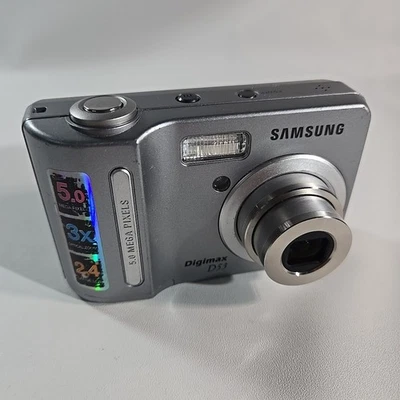 Samsung Digimax D53 5MP Digital Camera 3x Optical Zoom Tested Working  - Image 1 of 4