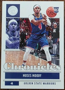 2021-22 PANINI CHRONICLES MOSES MOODY GOLDEN STATE WARRIORS ROOKIE CARD #30 NM - Picture 1 of 2