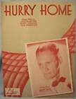 Vintage 1938 Hurry Home Sheet Music Sammy Kaye