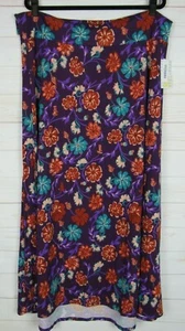 Lularoe Women's Maxi Purple with Multi Color Floral Skirt Size 3XL NWT - Picture 1 of 3