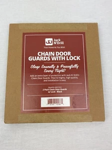 Jack N' Drill 2er Pack Tür Kettenschutz mit Schloss schwarz versiegelt Neu Box 787303421861 - Bild 1 von 9