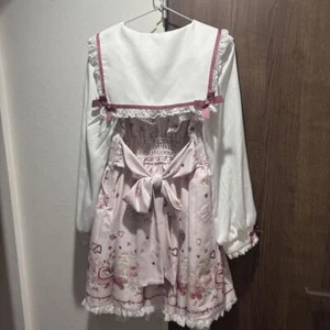 LIZ Print size Hearts Jirai-kei Many Afternoontea Dress L LISA - Picture 1 of 4
