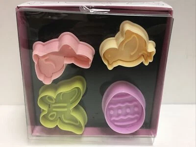 Silikomart Silicone Mini cookie cutter Easter 4 PCS multi colors /Made in Italy - Image 1 of 3
