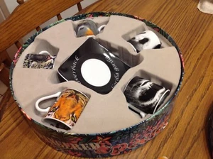 Animal Endangered Species Cup & Saucer set, 5 jungle animals, new - Picture 1 of 6