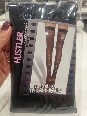 Hustler Lingerie Bling Bling Thigh Highs HU61150 - Image 1 of 2