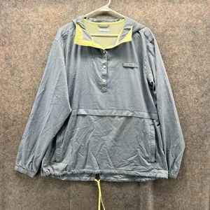 Columbia Jacket Men XL Blue Zip Hoodie Polyester PFG Vented Anorak Windbreaker - Picture 1 of 14