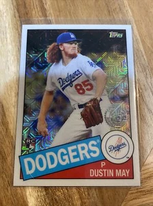 2020 Topps Silver Packs Series One Refractors #85C-19 Dustin May NM-MT RC Dodger - Picture 1 of 2