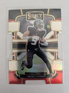 2023 Panini Select Black Red Die-Cut DRAKE LONDON #6 ATLANTA FALCONS - Picture 1 of 1