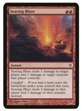 MTG Searing Blaze Worldwake 90/145 Regular Common NM Landfall Burn Red EDH