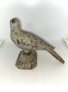 Vintage Gusseisen Vogel Türstopper Garten Statue - Bild 1 von 7