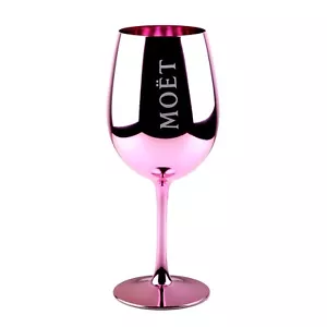 1x Moët & Chandon Rose Rosa PINK Champagner Glas ECHTGLAS Gläser NEU - Bild 1 von 2