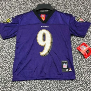 Baltimore Ravens Mcnair #9 Jersey Shirt Boys Medium 5-6 Purple NFL V-Neck New M - Picture 1 of 7