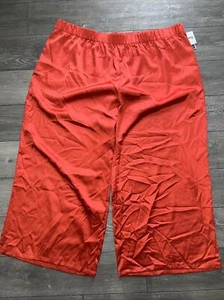 Target x Sammy B Plus Size 4X Coral Satin Wide Leg Pants With Side Pockets - Picture 1 of 9