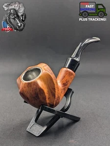 Metal/Acrylic Tobacco Sherlock Smoking Pipe + 5 FREE Screens +1 FREE Stand C01 - Picture 1 of 4