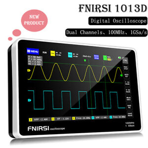 FNIRSI 1013D Mini 7" Touch Panel 2CH Digital Oscilloscope 100MHz Bandwidth 1GS