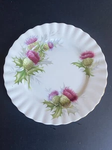 Plato de pan Royal Albert Highland cardo porcelana de hueso - Imagen 1 de 3