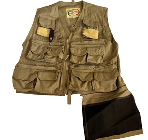 VINTAGE 70er SANFORISIERTE ANGELWESTE HERREN M REISSVERSCHLUSS TASCHE UTILITY CARGO WELTBERÜHMT - Bild 1 von 24