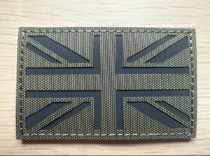 Olive Green Uk Flag Patch, Multicam UK SELLER - Picture 1 of 1
