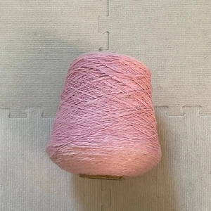 Vintage Soft Pink Slubby Fingering Lace Weight Cotton Cone Yarn 953 g Knitting - Picture 1 of 3