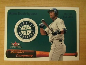 2001 Fleer Tradition Lumber Company Alex Rodriguez #8 of 20 LC Seattle Mariners - Picture 1 of 2